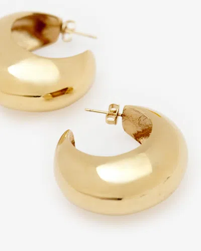 Isabel Marant Shiny Crescent Earrings In Gold