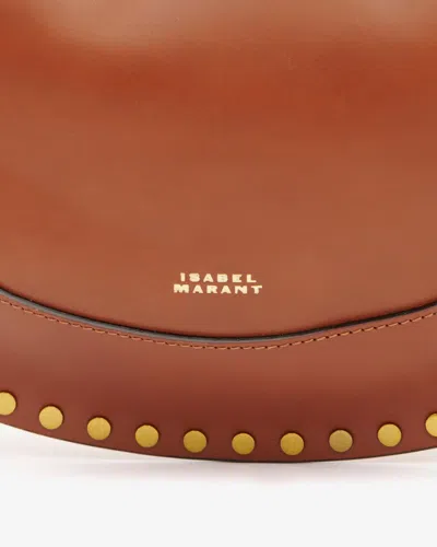 Isabel Marant Oskan Moon Shoulder Bag In Cognac