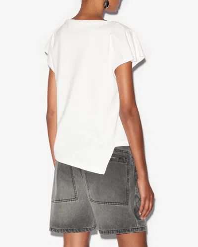 Isabel Marant Sebani Organic Cotton T Shirt In White