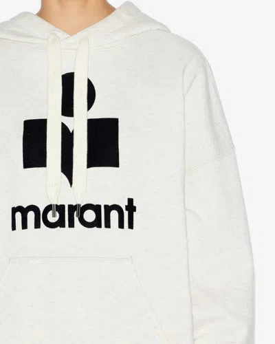 Isabel Marant Étoile Cotton Blend Sweatshirt In Ecru