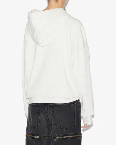 Isabel Marant Étoile Cotton Blend Sweatshirt In Ecru
