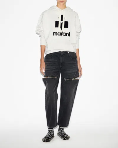 Isabel Marant Étoile Cotton Blend Sweatshirt In Ecru