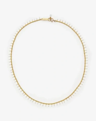 Isabel Marant Casablanca Beaded Necklace In White