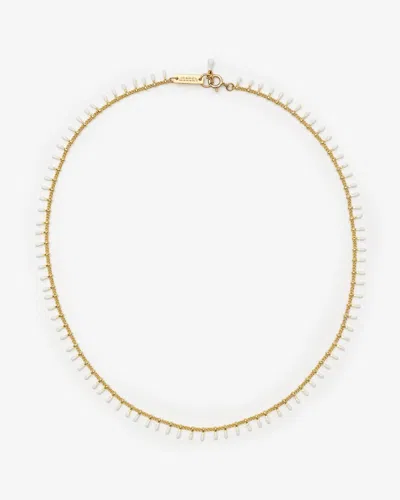Isabel Marant Casablanca Beaded Necklace In White
