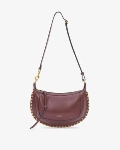 Isabel Marant Oskan Moon Bag In Burgundy