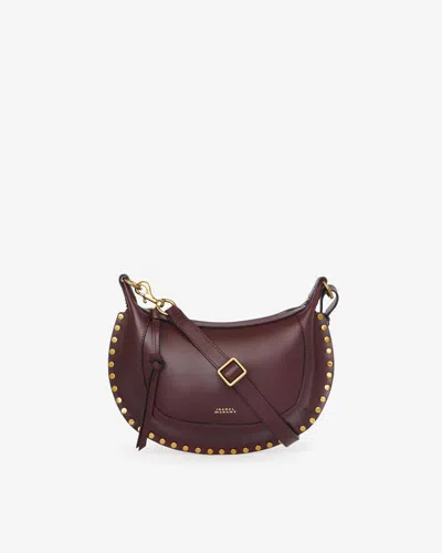 Isabel Marant Oskan Moon Bag In Burgundy
