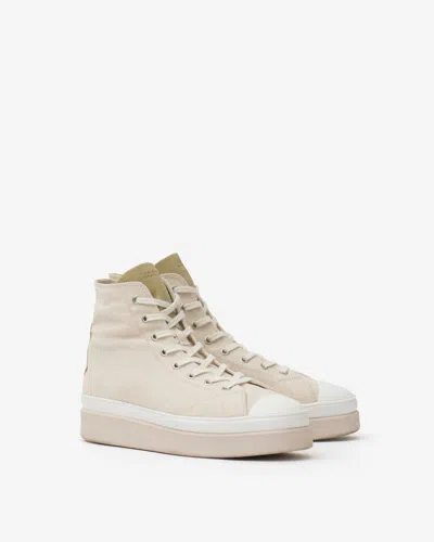Isabel Marant Austen High Sneakers In Ecru