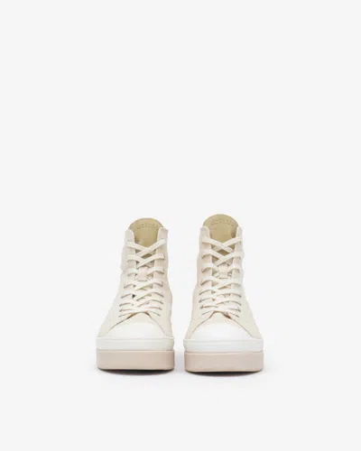 Isabel Marant Austen High Sneakers In Ecru