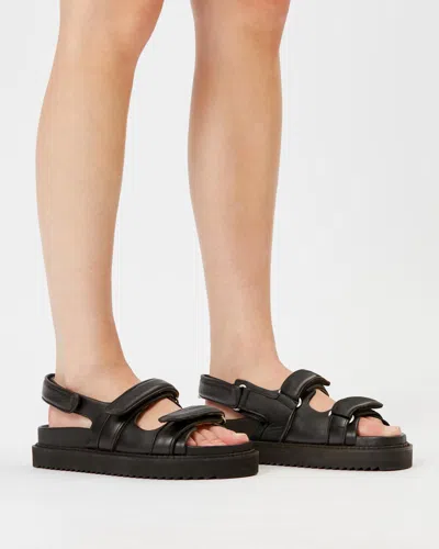 Isabel Marant Touch-strap Platform Leather Sandals In Black