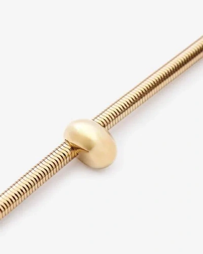 Isabel Marant Shiny Crescent Choker In Gold