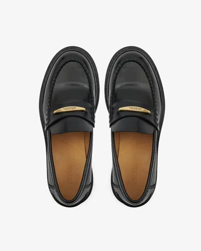 Isabel Marant Frezza Leather Loafer In Black