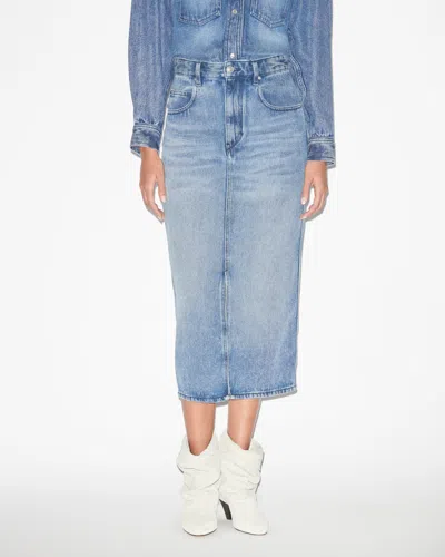 Isabel Marant Tilauria Skirt In Blue