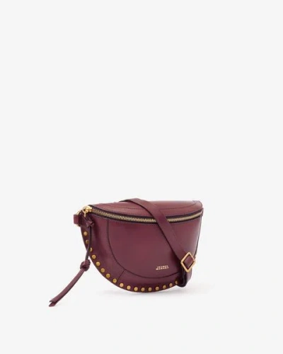 Isabel Marant Skano Belt Bag In Burgundy