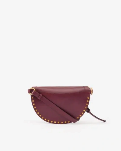 Isabel Marant Skano Belt Bag In Burgundy