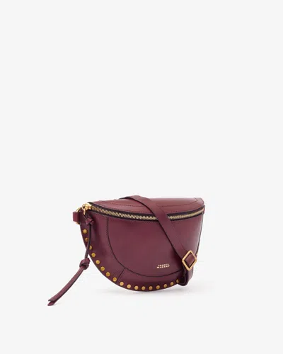 Isabel Marant Skano Belt Bag In Burgundy