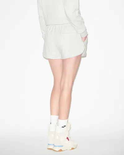 Isabel Marant Étoile Mifa Shorts In Light Blue And Ecru
