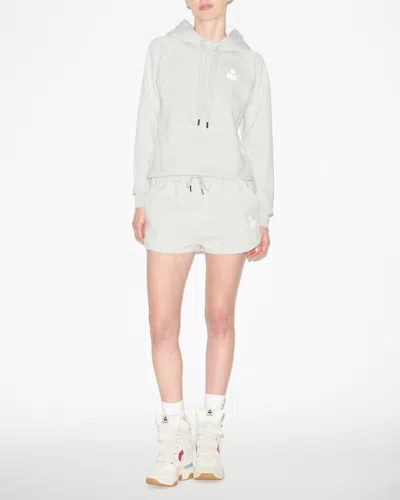 Isabel Marant Étoile Mifa Shorts In Light Blue And Ecru