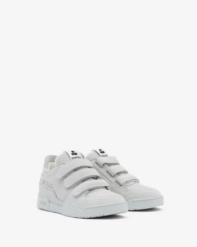 Isabel Marant Oney Low Sneakers In Chalk