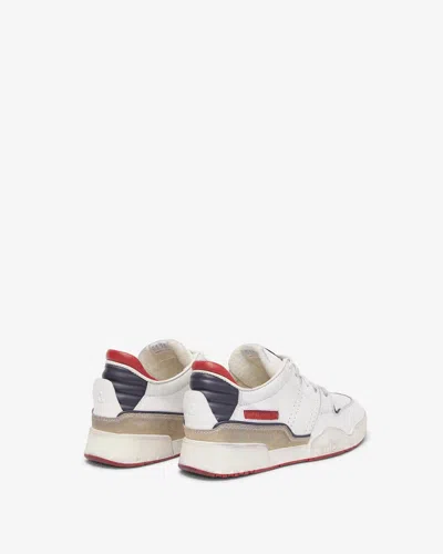 Isabel Marant Leather Lace-up Sneakers In White