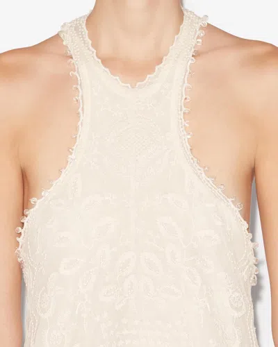 Isabel Marant Valdia Dress In Ecru