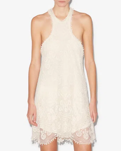 Isabel Marant Valdia Dress In Ecru