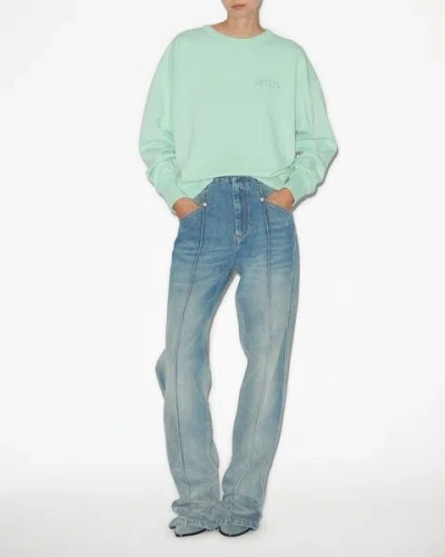 Isabel Marant Shad Sweatshirt In Sea Green