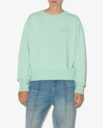 Isabel Marant Shad Sweatshirt In Sea Green