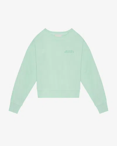 Isabel Marant Shad Sweatshirt In Sea Green