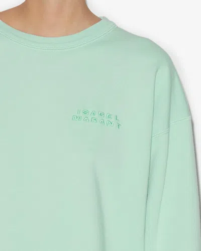 Isabel Marant Shad Sweatshirt In Sea Green