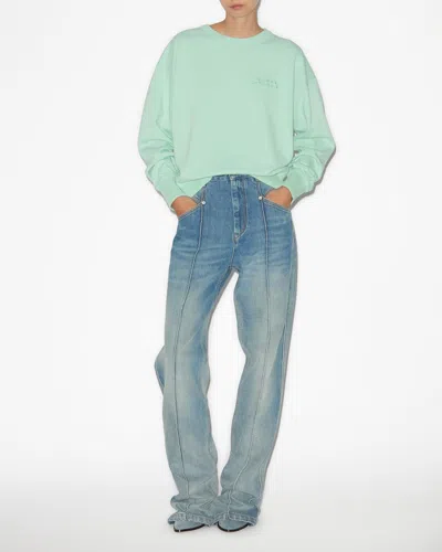 Isabel Marant Shad Sweatshirt In Sea Green