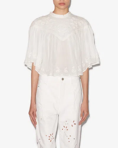 Isabel Marant Elodia Top In White