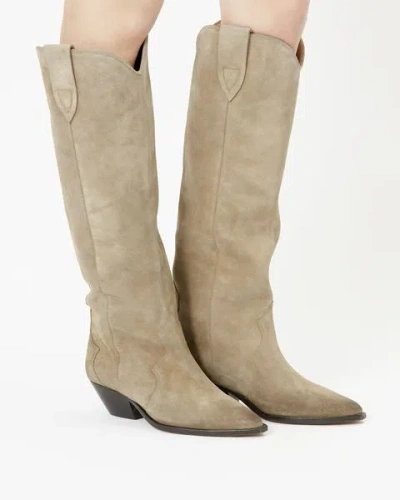 Isabel Marant Denvee Boots In Taupe