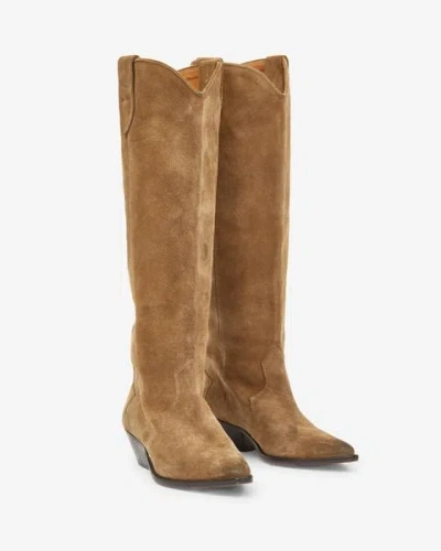 Isabel Marant Denvee Boots In Taupe