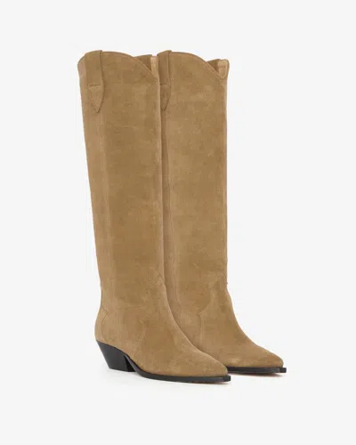 Isabel Marant Denvee Boots In Taupe