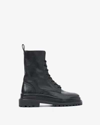 Shop Isabel Marant Ghiso Low Boots In Black