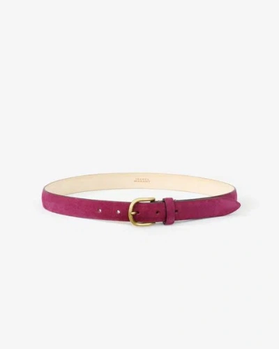 Isabel Marant Zap Belt In Purple