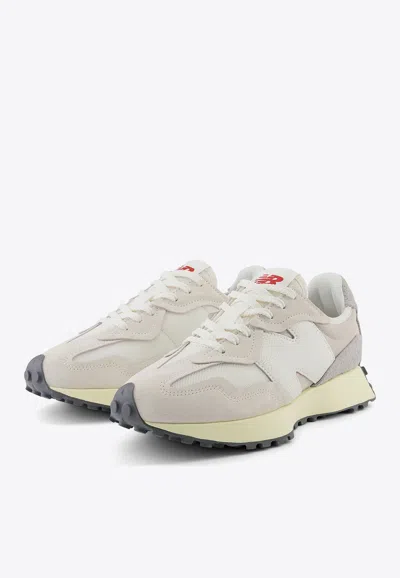 New Balance 327 Low-top Sneakers In Sea Salt With Raincloud In Beige