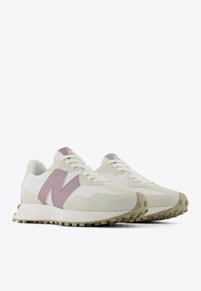 Shop New Balance 327 Low-top Sneakers In Sea Salt With White Wine In Beige