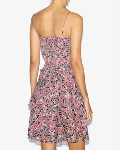 Isabel Marant Étoile Kleid Anka In Raspberry-black
