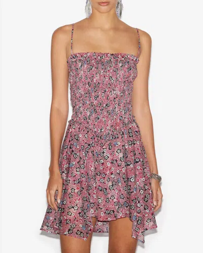 Isabel Marant Étoile Kleid Anka In Raspberry-black