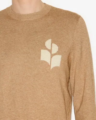 Isabel Marant Camel Cotton Oversize Atley Sweater In Camel