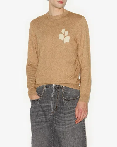 Isabel Marant Camel Cotton Oversize Atley Sweater In Camel