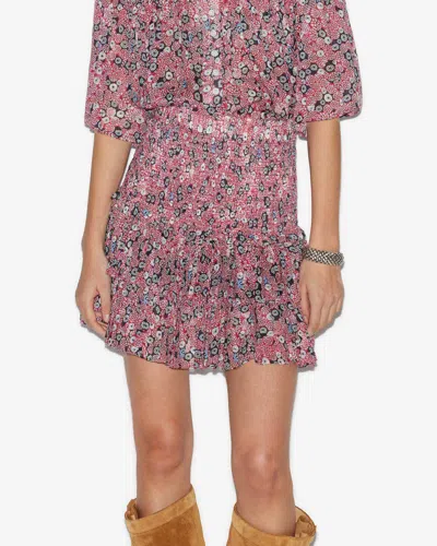 Isabel Marant Étoile Rock Naomi In Raspberry-black