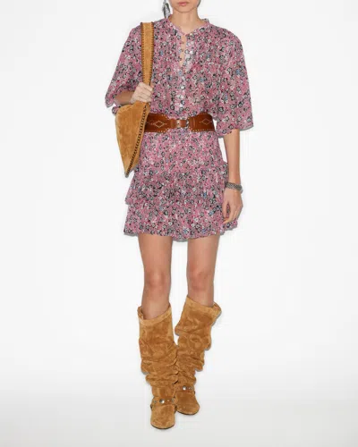 Isabel Marant Étoile Rock Naomi In Raspberry-black