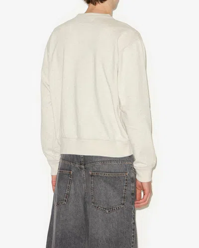 Isabel Marant Marant Mikoy Flocked Logo Sweatshirt In Pink