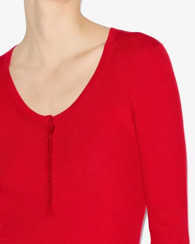 Isabel Marant Pullover Estine In Poppy Red