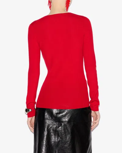 Isabel Marant Pullover Estine In Poppy Red
