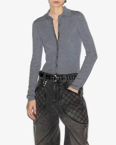 Isabel Marant Pullover Elvira In Medium Gray