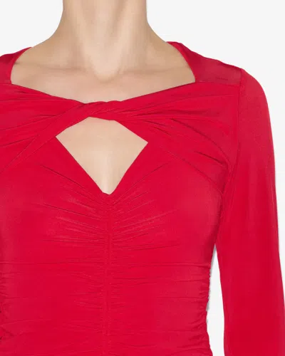 Shop Isabel Marant Top Vandalia In Rot