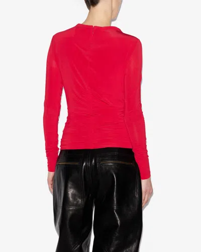 Shop Isabel Marant Top Vandalia In Rot